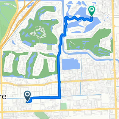 6290 NW 27th Way, Fort Lauderdale to 2927–2989 N Course Dr, Pompano Beach