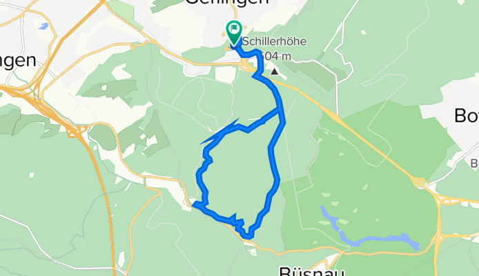 PanoramastraĂźe 119, Gerlingen nach PanoramastraĂźe 121, Gerlingen