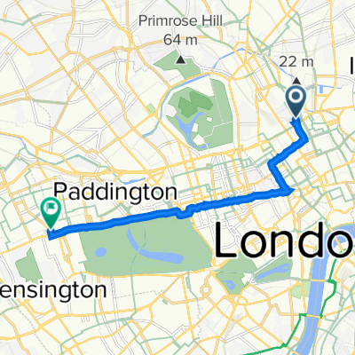 96 Euston Road, London to 11 Pembridge Road, London