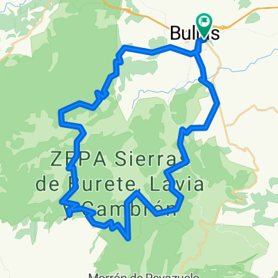 Bullas-Pantanos-Pinos Cortaos-Bidón-Senda Fabio-Falda Castellar - Pago del Perro - Bullas