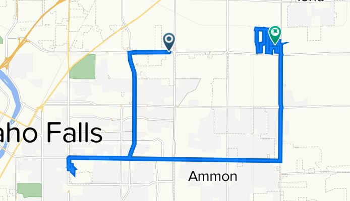 East Lincoln Road 2485, Idaho Falls to Booner Street 4392, Idaho Falls