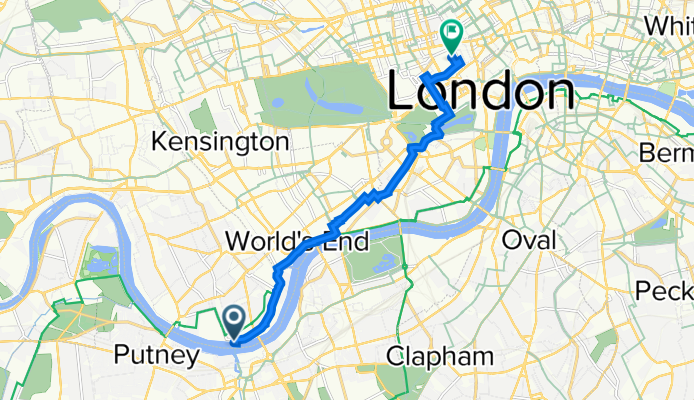 Thames Path, London to 19–25 Broadwick St, London