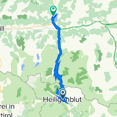 Hof 38, Heiligenblut am Großglockner nach Brucker Bundesstraße 2, Zell am See