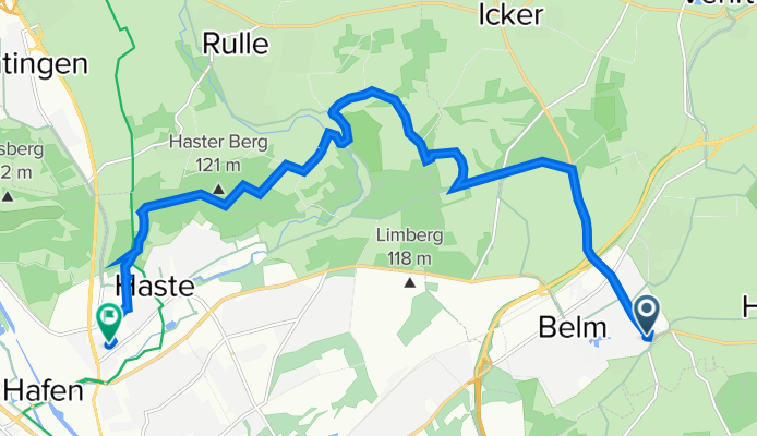 Lindenstraße 56A, Belm nach Clemensstraße 19, Osnabrück