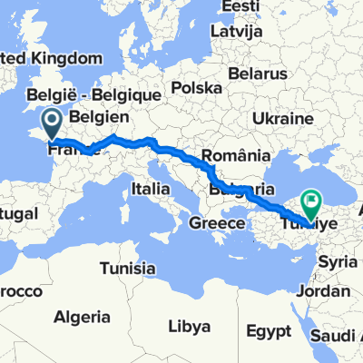 De EV 6, Oudon à İsimsiz Yol