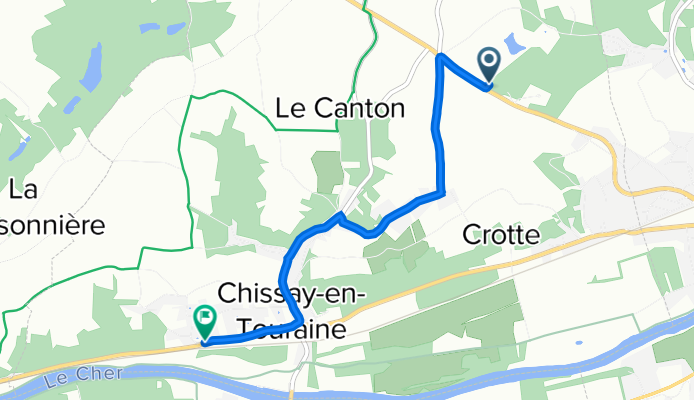 146 Route d'Amboise, Chissay-en-Touraine to 48 Route de Tours, Chissay-en-Touraine