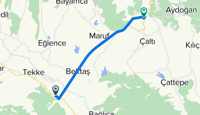 Kastamonu Sinop Yolu, Osmanköy nach Çulhalı Köyü Yolu