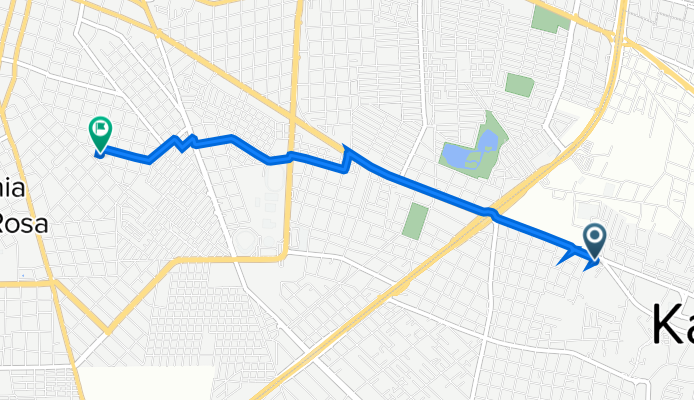 De Calle 40 314, Kanasín a Calle 30 582, Mérida
