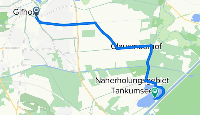 Fallerslebener Straße 40, Gifhorn nach Straße ohne Straßennamen, Isenbüttel