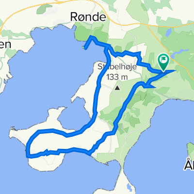 krakær camping-kalø ruin-fyrreklinten-53 km