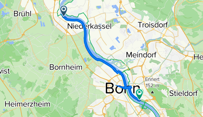 Leinpfad 1, Wesseling nach Rheinsteig, Bonn