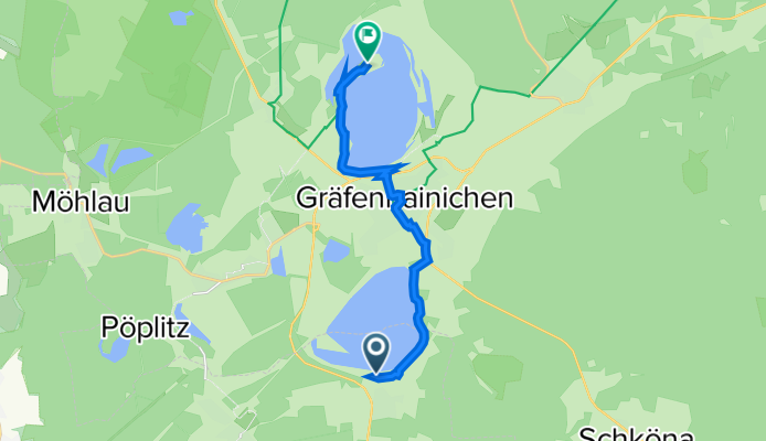 Alte Chausseestraße 1, Muldestausee to Ferropolisstraße 1, Gräfenhainichen
