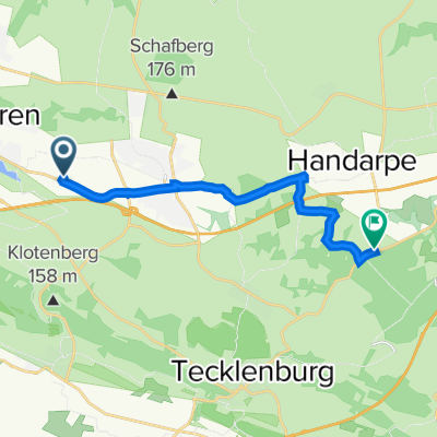 Droste-Hülshoff-Straße 2a, Ibbenbüren nach Osnabrücker Straße 37, Tecklenburg