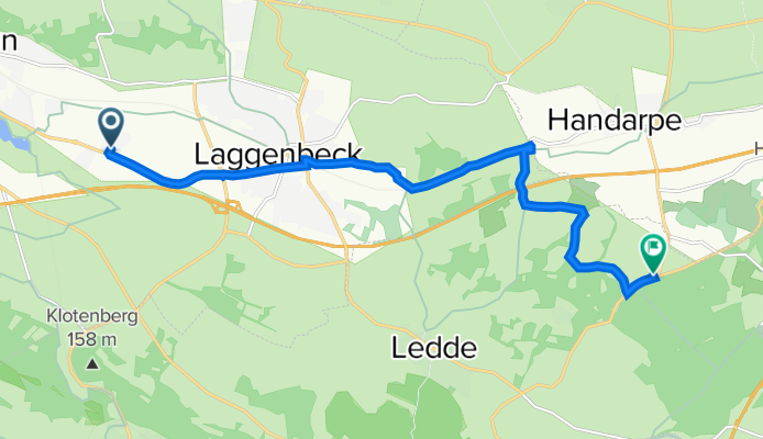 Droste-Hülshoff-Straße 2a, Ibbenbüren nach Osnabrücker Straße 37, Tecklenburg