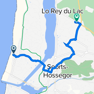 106 Place des Landais, Soorts-Hossegor à 762 Route des Lacs, Soorts-Hossegor