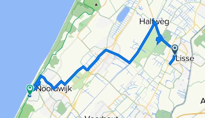 Heereweg 215E–223, Lisse nach Residence Astrid 2A, Noordwijk-Binnen