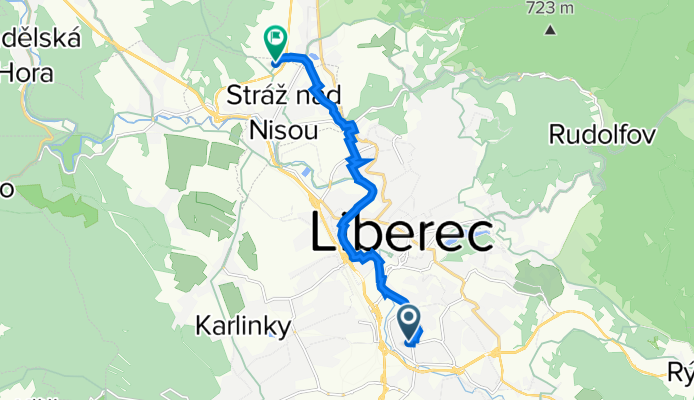 Na Žižkově 812/27, Liberec to Bělidlo 86, Stráž nad Nisou