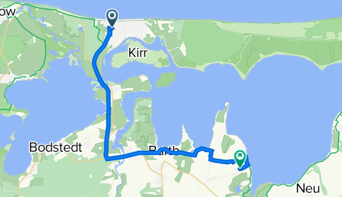 Friedenstraße 36, Zingst nach Boddenstraße 42, Kenz-Küstrow