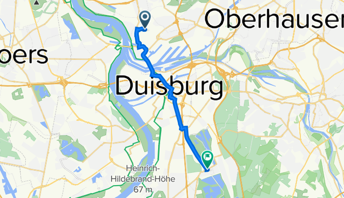 Mühlenfelder Straße 31, Duisburg nach Kalkweg 181A, Duisburg