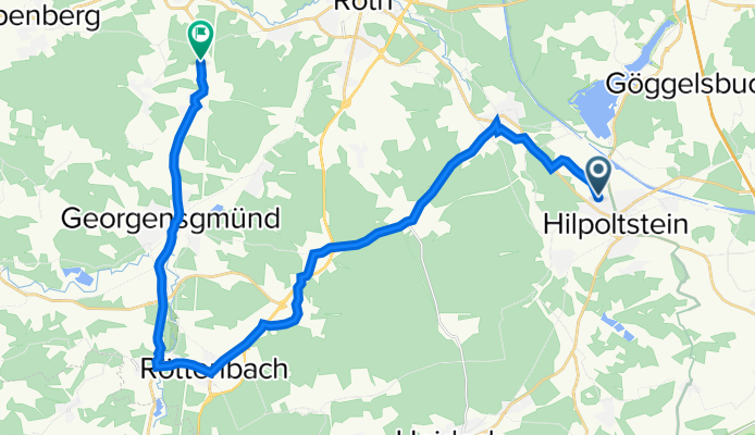 Am Falkenhorst 1, Hilpoltstein nach St2224 3, Georgensgmünd