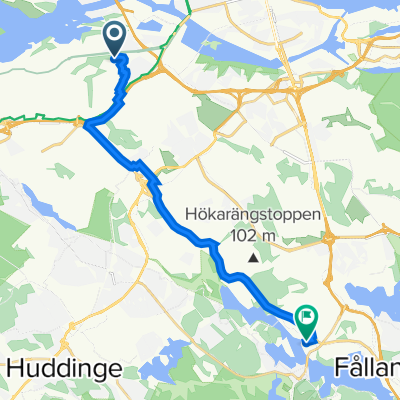 Fastlagsvägen 22, Stockholm nach Eklidsgränd 4, Stockholm