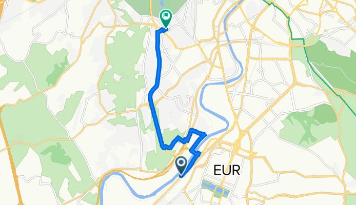 Da Via del Cappellaccio 134, Roma a Piazza San Giovanni di Dio 24C, Roma