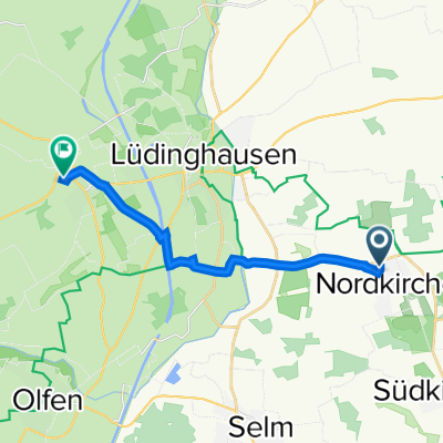 Dörfer Kamp 5A, Nordkirchen nach Robinienweg 8, Lüdinghausen