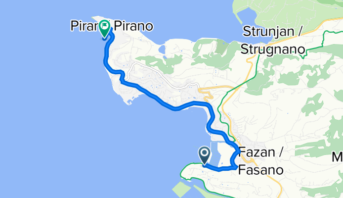 Seča 155, Piran nach Kidričevo nabrežje, Piran