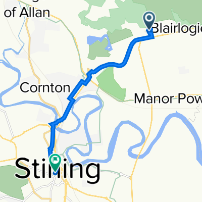 Stirling North Ward, Stirling to Caffe Nero, 2 Port St, Stirling