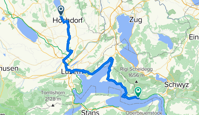 Nunwil 17, Baldegg nach Bachstrasse, Gersau