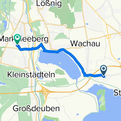 Große Gasse 15, Großpösna nach Städtelner Straße 38, Markkleeberg