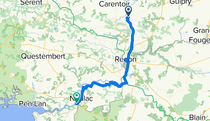 6 Rue Jean-julien Lebeau, Sixt-sur-Aff à 2–14 Rue Haute Notre-Dame, La Roche-Bernard