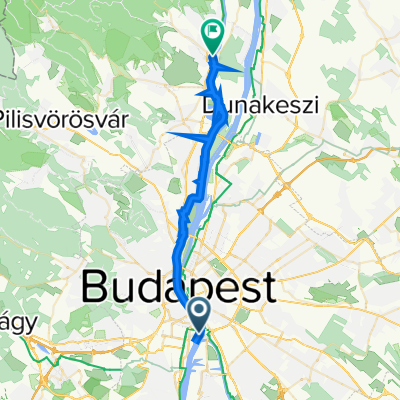 Kopaszi gát 2., Budapest to Duna korzó 9–10., Szentendre