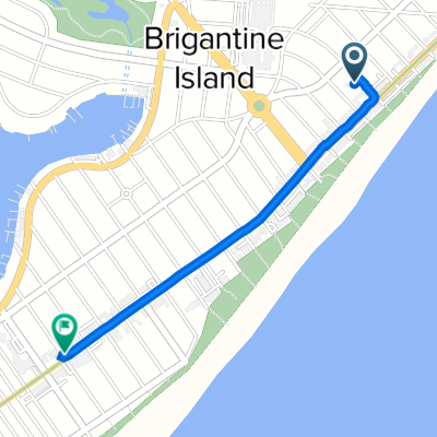 208 Fifth St N, Brigantine to 201–299 13th St S, Brigantine