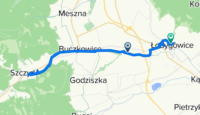 Nad Żylicą, Buczkowice do Piłsudskiego 88, Łodygowice