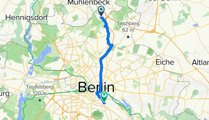 Straße nach Arkenberge, Berlin to Kottbusser Damm 95, Berlin