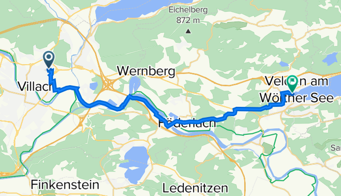 Bogenstraße 1–3, Villach nach Seecorso 1, Velden am Wörther See