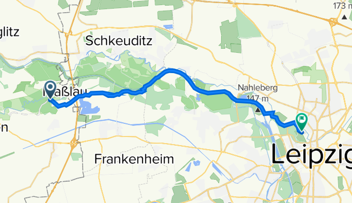 Burgauenstraße 49, Leuna nach Mitte, Leipzig