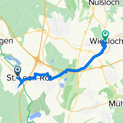 Marktstraße 72, Sankt Leon-Rot nach Hauptstraße 118, Wiesloch