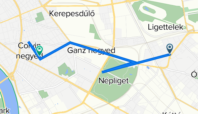 Szent László tér, 布达佩斯 to Bókay János utca 43., 布达佩斯