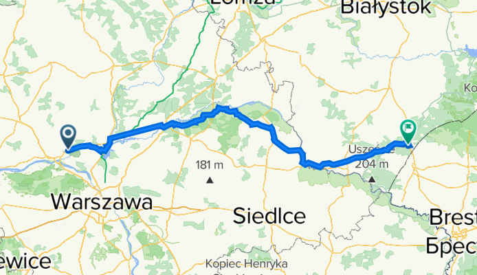 Lipowa 5, Pomiechówek do Czeremcha