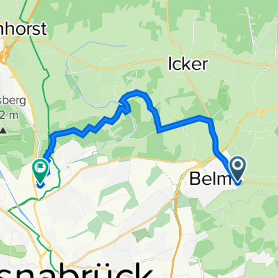 Lindenstraße 56A, Belm nach Clemensstraße 21, Osnabrück