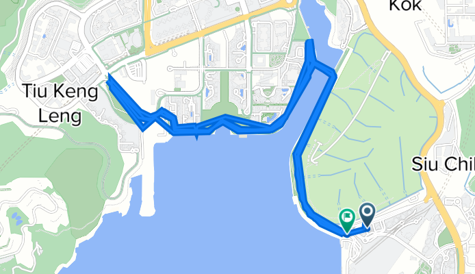 Lohas Park Road, Tseung Kwan O to Tseung Kwan O South Waterfront Promenade, Tseung Kwan O