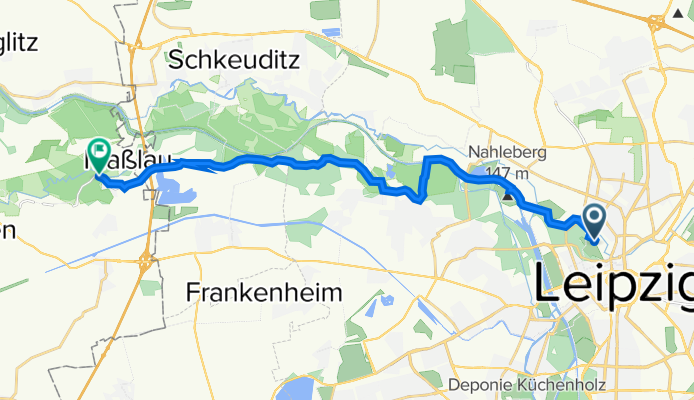 Mitte, Leipzig nach Burgauenstraße 49, Leuna