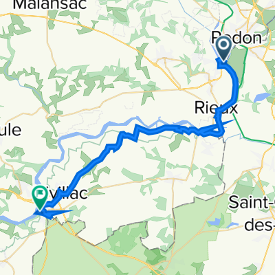 De Rue de la Goule d'Eau, Redon à Chemin du Patis 4, La Roche-Bernard