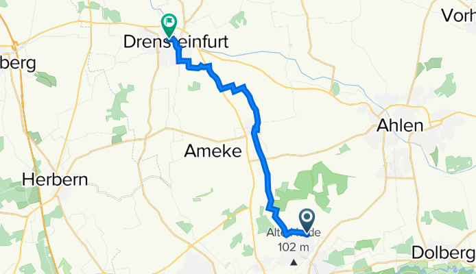 Zeisigweg 32, Hamm nach Landsbergplatz 7, Drensteinfurt