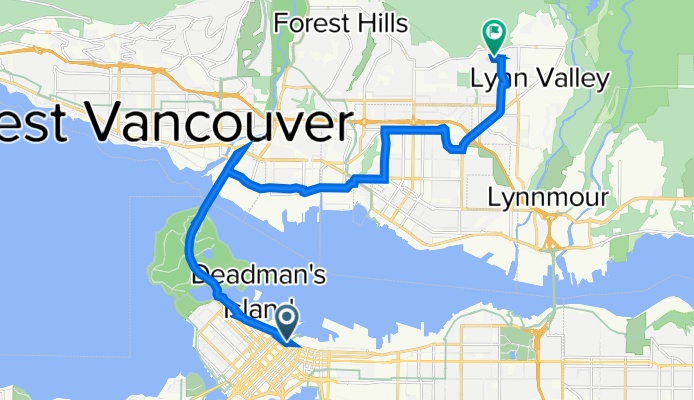 619 W Hastings St, Vancouver to 1016 Chamberlain Dr, North Vancouver