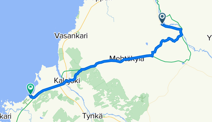 Oulaistentie 1217–1291, Pirttikoski à Oulu, Kalajoki