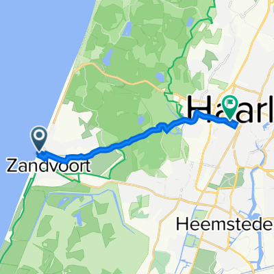 Boulevard de Favauge 14, Zandvoort nach Gaelstraat 1, Haarlem