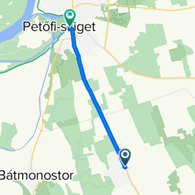 Kossuth Lajos utca 79., Vaskút to Kígyó utca 9., Baja